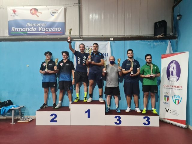 Corrado Mastroianni vince il doppio 4 dell\'Open di Caserta ( settembre 2021 )